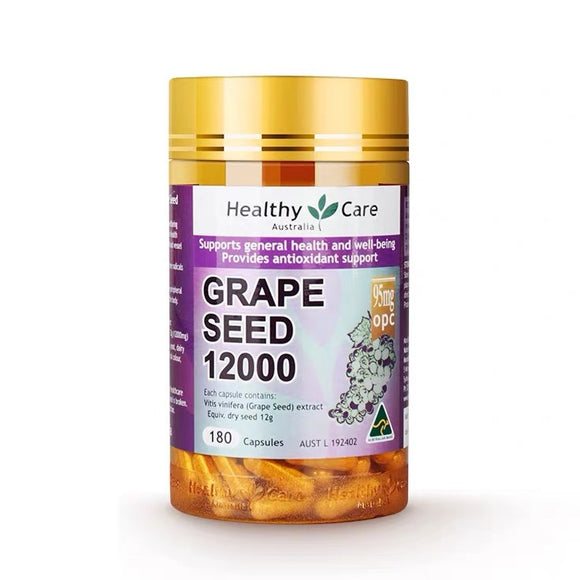 HEALTHY CARE Grape Seed Extract 12000mg 300 Capsules