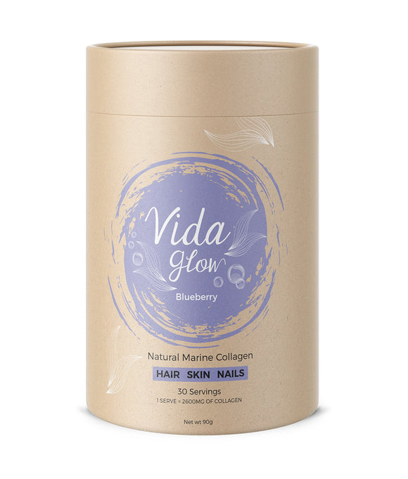 澳洲VIDA GLOW胶原蛋白蓝莓味3g*30条