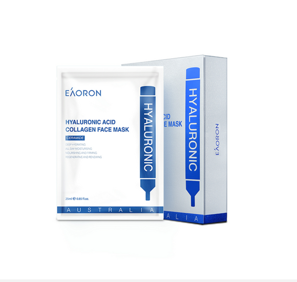 EAORON Hyaluronic Acid Collagen Hydrating White Face Mask 5PCS