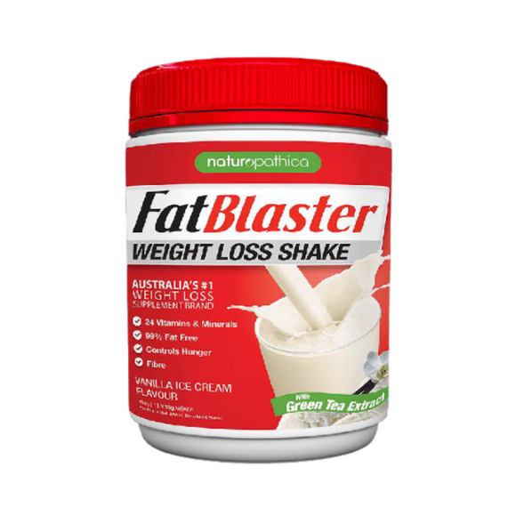 FATBLASTER Weight Loss Shake 30% Less Sugar Vanilla 430g