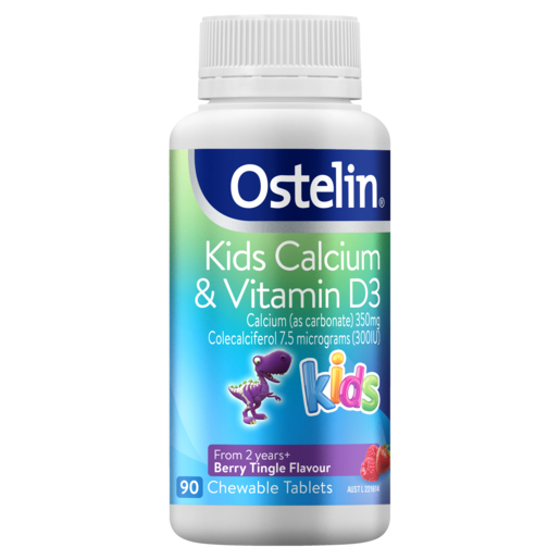 OSTELIN Kids Calcium&Vitamin D3 90Tablets